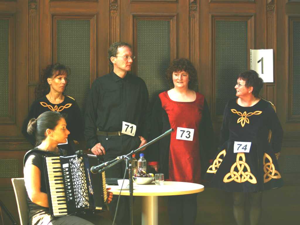 kleiner Plausch vor dem Start