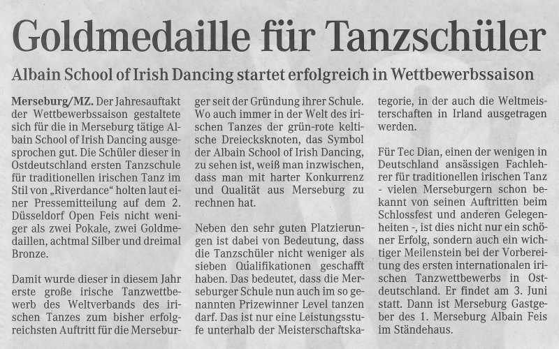 2. D&uuml;sseldorf Open Feis