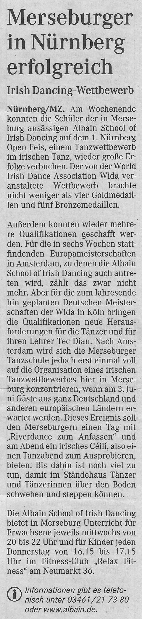 1. N&uuml;rnberg Open Feis
