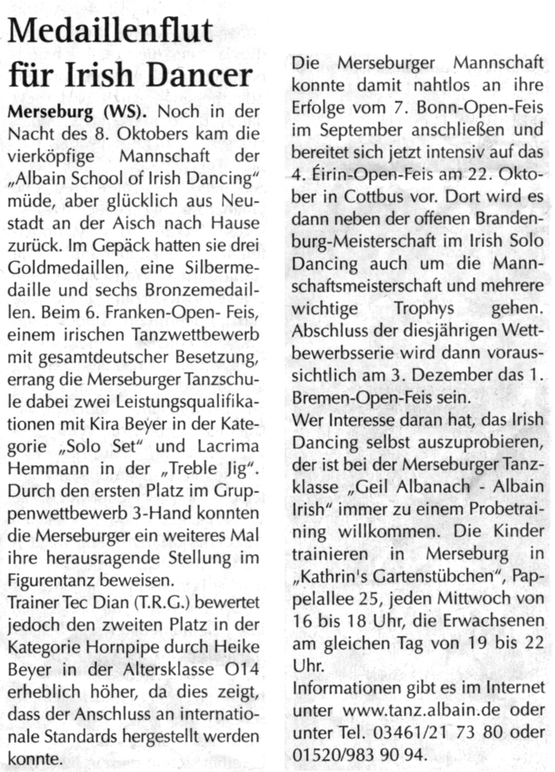 6. Franken Open Feis