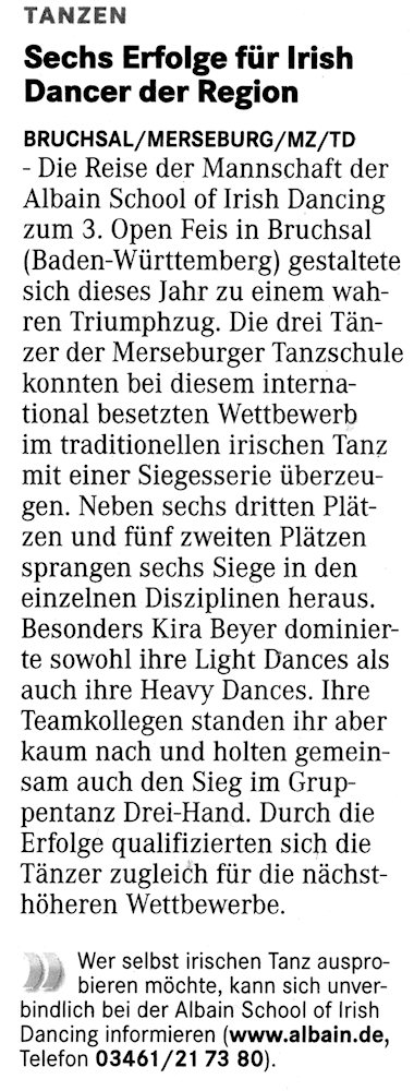 3. Bruchsal Open Feis