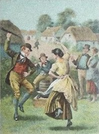 "Ould Irish Jig", Postkarte von 1905