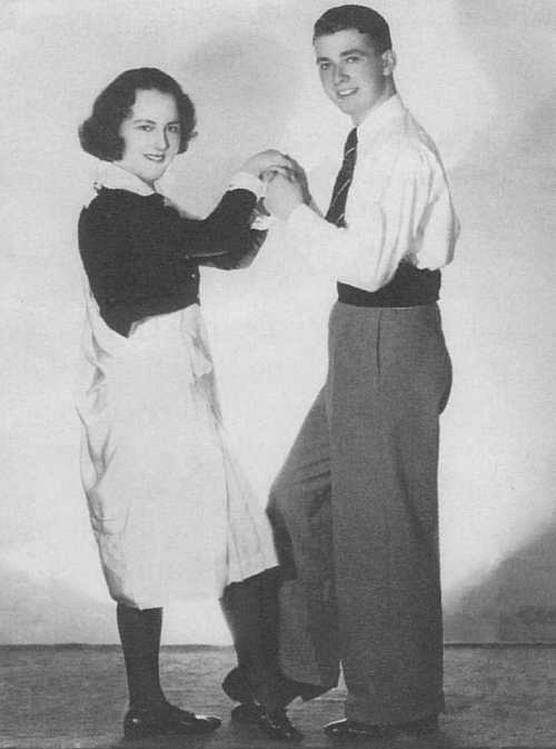 Violet Danaher, Limerick, und Peter Bolton, Dublin, auf der Weltausstellung in Chicago, 1935