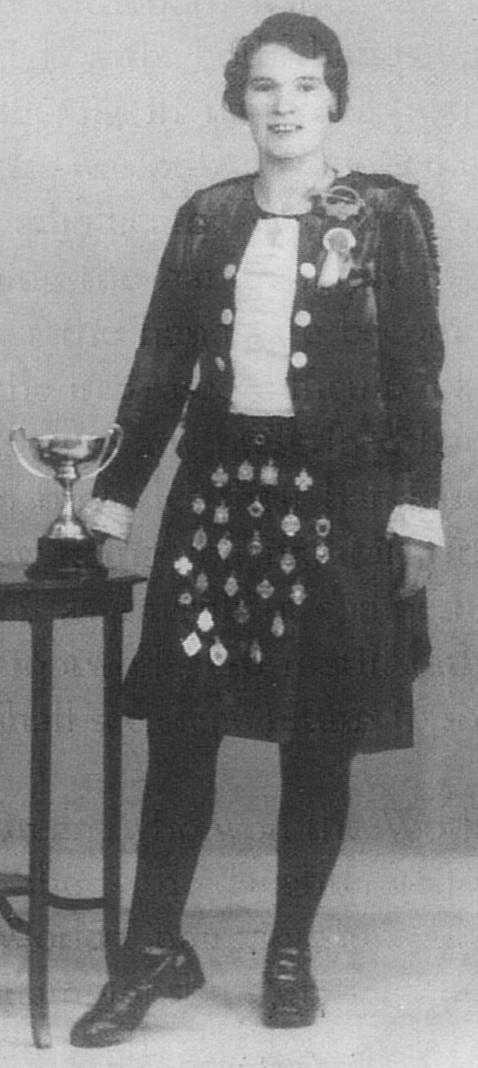 Peggy O'Neill, Scottish Champion, 1940