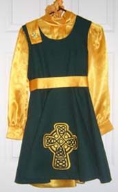 Kleid im Riverdance-Stil, aufwändig gearbeitet, 1996